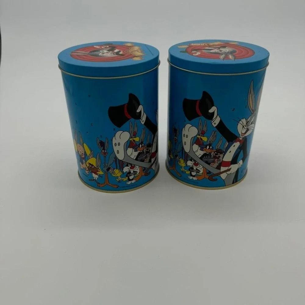 Vintage 1989 Looney Tunes Bugs Bunny 50th Birthday Metal Tin Container